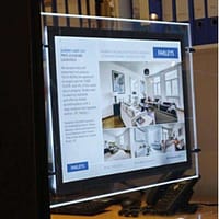 A3 Landscape LED Cable Pocket - 4 Panel - Image 2