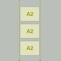 A2 Landscape LED Cable Pocket - 3 Panel