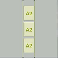 A2 Portrait LED Cable Pocket - 3 Panel