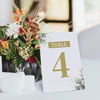 Wedding Table Name Cards