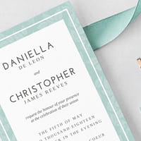 A6 Wedding Invitation Single Sided - Image 3