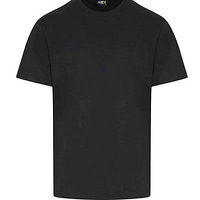 Black Custom Logo Embroidery on Left Chest T-Shirt, Front Left Chest Logo Embroidered Tee
