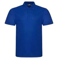 Blue Embroidered Logo Work Polo Tops, Branded Polo Shirts for Work Uniforms