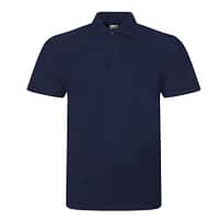 Navy Embroidered Logo Work Polo Tops, Corporate Logo Polo Shirts for Work
