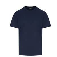 Navy T-Shirt featuring Embroidered Front Left Chest Logo, Customized Logo Tee with Left Chest Embroidery