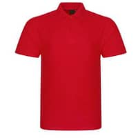 Red Workwear Polos with Custom Branding, Corporate Logo Polo Shirts for Work