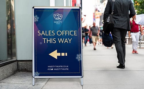 A0 Pavement Sign