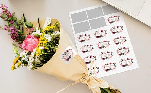 76mm x 37mm Rectangle Stickers