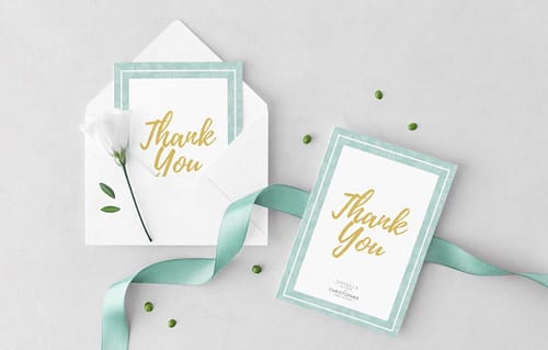 A5 Thank You Cards