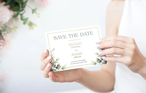 A6 Save The Date Double Sided