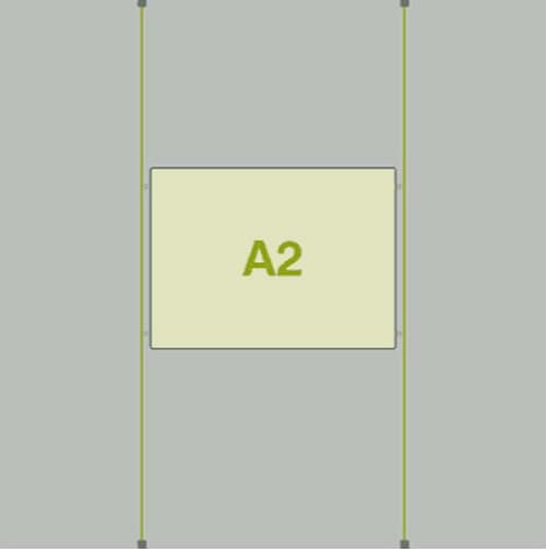 A2 Landscape LED Cable Pocket - 1 Panel